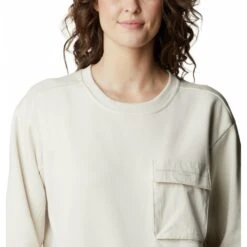 Sweatshirt Femme Columbia Lodge III Crew -T shirt Actif Boutique 1933201 102 a2