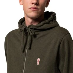 Sweatshirt à Capuche Zippé Revolution -T shirt Actif Boutique 2057 army mel 4