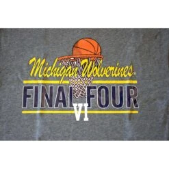 Mitchell & Ness T-shirt Michigan Wolverines March -T shirt Actif Boutique MN NCA INTL737 MICHIG GRY 2
