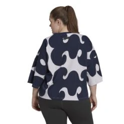 T-shirt Femme Adidas Marimekko GT -T shirt Actif Boutique adidas hh8754 5 apparel on model back view white