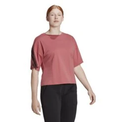 T-shirt Femme Adidas Sportswear Future Icons -T shirt Actif Boutique adidas hk0494 6 apparel on model walking view white