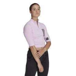 T-shirt Ajusté Femme Adidas Mission Victory -T shirt Actif Boutique adidas hn4831 6 apparel on model walking view white xo