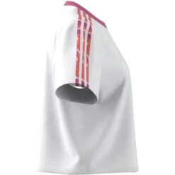 T-shirt Crop Femme Adidas Essentials 3-Stripes -T shirt Actif Boutique adidas ic9882 4 apparel zip turntable 3d 3 white