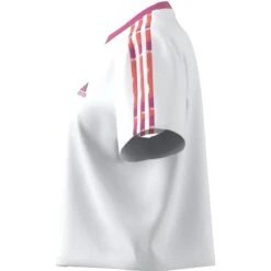 T-shirt Crop Femme Adidas Essentials 3-Stripes -T shirt Actif Boutique adidas ic9882 4 apparel zip turntable 3d 7 white