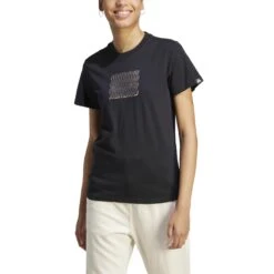 T-shirt Femme Adidas Vibrant Print Graphic -T shirt Actif Boutique adidas im4262 4 apparel on model front view white nw