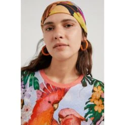 T-shirt Femme Desigual Parrot -T shirt Actif Boutique desigual 22swtkax 5020 3