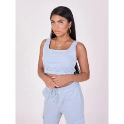 Crop Top Bretelle Large Basic Femme Project X Paris -T shirt Actif Boutique f211118 lb 4