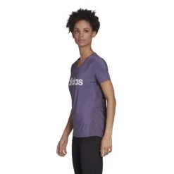 T-shirt Femme Adidas Design 2 Move Logo -T shirt Actif Boutique fl9229 app on model side white