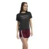 T-shirt Femme Reebok Workout Ready Supremium Slim Fit Big Logo -T shirt Actif Boutique ft0955 app on model standard white