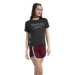 T-shirt Femme Reebok Workout Ready Supremium Slim Fit Big Logo