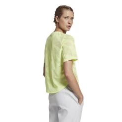 T-shirt Femme Reebok Perforated -T shirt Actif Boutique gi6532 app on model back white