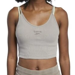 REEBOK CLASSICS Débardeur Femme Reebok Strappy Rib -T shirt Actif Boutique gj4895 app on model detail 1 white