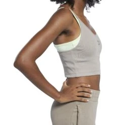 REEBOK CLASSICS Débardeur Femme Reebok Strappy Rib -T shirt Actif Boutique gj4895 app on model detail 2 white