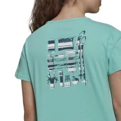 T-shirt Femme Adidas Terrex Only Carry -T shirt Actif Boutique gp0055 app on model detail 2 white