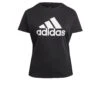 T-shirt Grande Taille Femme Adidas Essentials Logo -T shirt Actif Boutique gs1378 app photo front center white