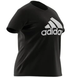 T-shirt Grande Taille Femme Adidas Essentials Logo -T shirt Actif Boutique gs1378 app virtual 3d 4 white