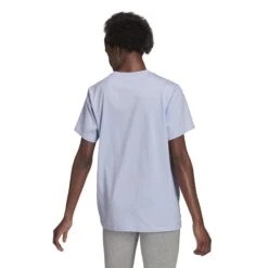 T-shirt Femme Adidas Brand Love Slanted Logo Boyfriend -T shirt Actif Boutique h10198 app on model back white