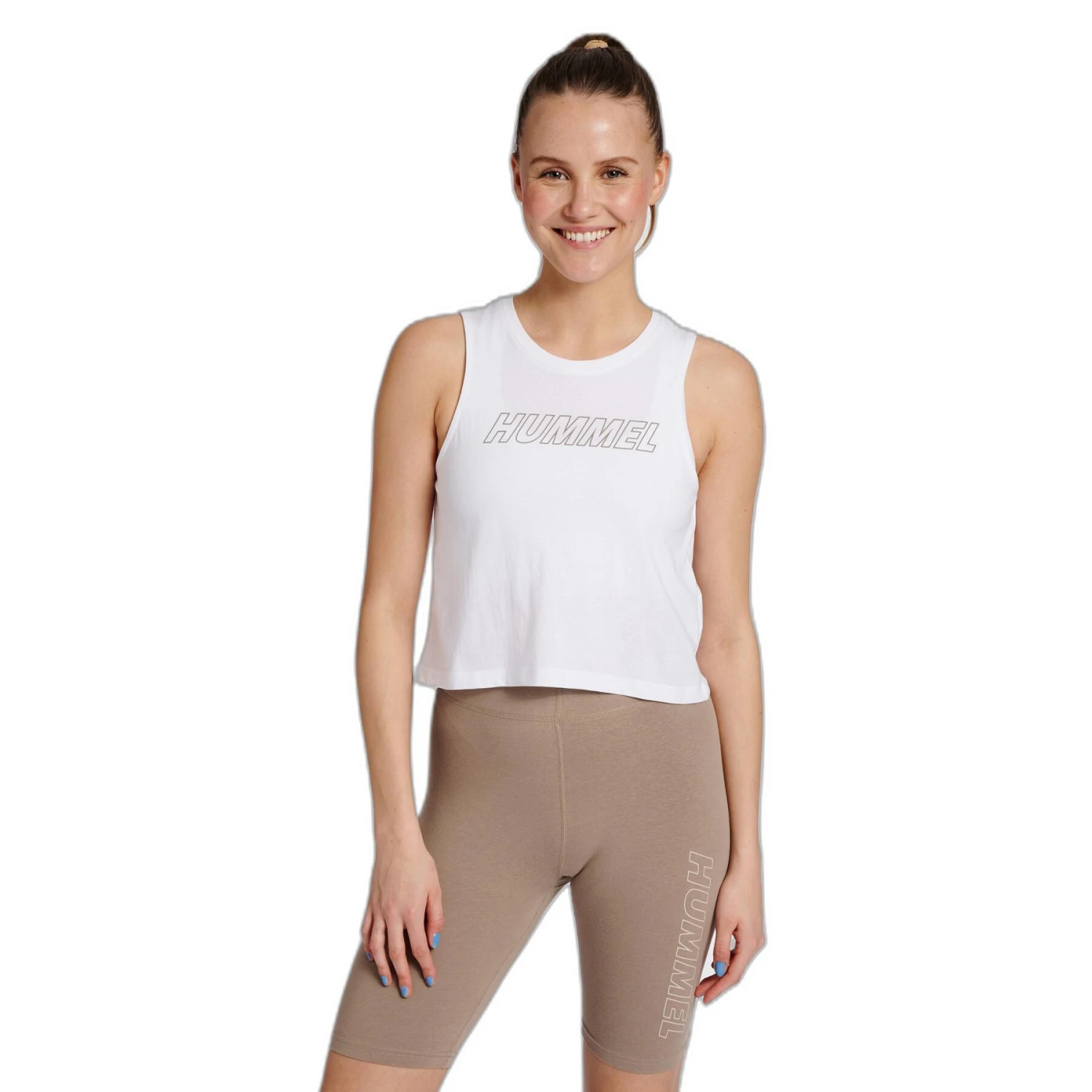 Lot De 2 Débardeurs Crop Coton Femme Hummel TE Cali 8 Lot De 2 Débardeurs Crop Coton Femme Hummel TE Cali – Image 6