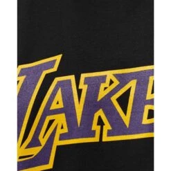 Mitchell & Ness T-shirt Los Angeles Lakers NBA Team Logo -T shirt Actif Boutique mitchell ness bmtrintl1051 lalblck noir 3