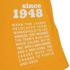 Mitchell & Ness T-shirt Los Angeles Lakers Origins -T shirt Actif Boutique mitchell ness tcrw4852 lalyypppgold 4