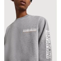 Sweatshirt Napapijri Roen -T shirt Actif Boutique napapijri np0a4fqj 160 gris clair 6