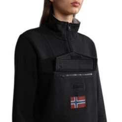 Sweatshirt Half Zip Napapijri Burgee 1 -T shirt Actif Boutique napapijri np0a4gjc 041 6