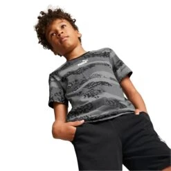 T-shirt Enfant Puma Alpha AOP -T shirt Actif Boutique puma 670102 01 2