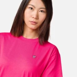 T-shirt Crop Femme Rossignol Rossi -T shirt Actif Boutique rossignol rllwy07 32e candy pink 5