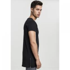 URBAN CLASSICS T-shirt Urban Classic Long Shaped Zip -T shirt Actif Boutique tb1225 00007 tb1225 m5 00007