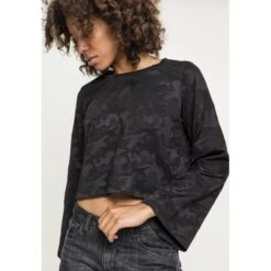 URBAN CLASSICS T-shirt Femme Urban Classic Jacquard -T shirt Actif Boutique tb2362 00777 tb2362 m8 00777 1