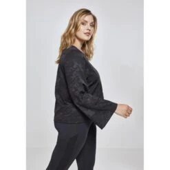 URBAN CLASSICS T-shirt Femme Urban Classic Jacquard -T shirt Actif Boutique tb2362 00777 u tb2362 m5 00777 u black camo