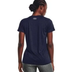 T-shirt à Col V Femme Under Armour Tech™ - Twist -T shirt Actif Boutique under armour 1258568 411 mag4372569 2