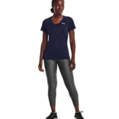 T-shirt à Col V Femme Under Armour Tech™ - Twist -T shirt Actif Boutique under armour 1258568 411 mag4372569 3