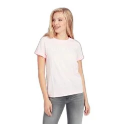 T-shirt à Manches Courtes Femme Guess 1981 Roll Cuff -T shirt Actif Boutique w0gi69 r8g01 f6w6 3